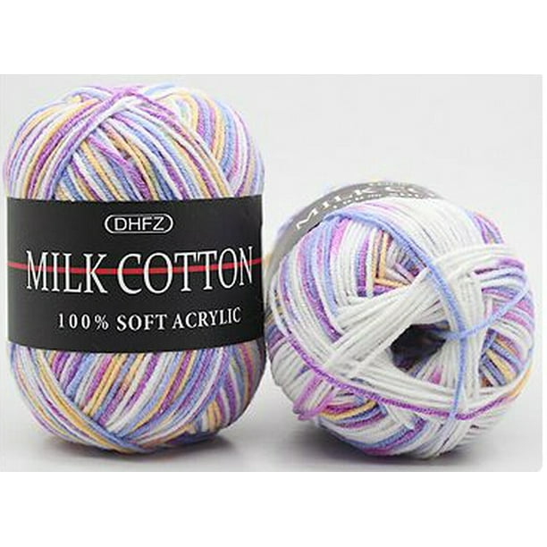 Lot of 50g soft baby Milk COTTON DK Knitting wool Crochet Yarn acrylic 23 colors